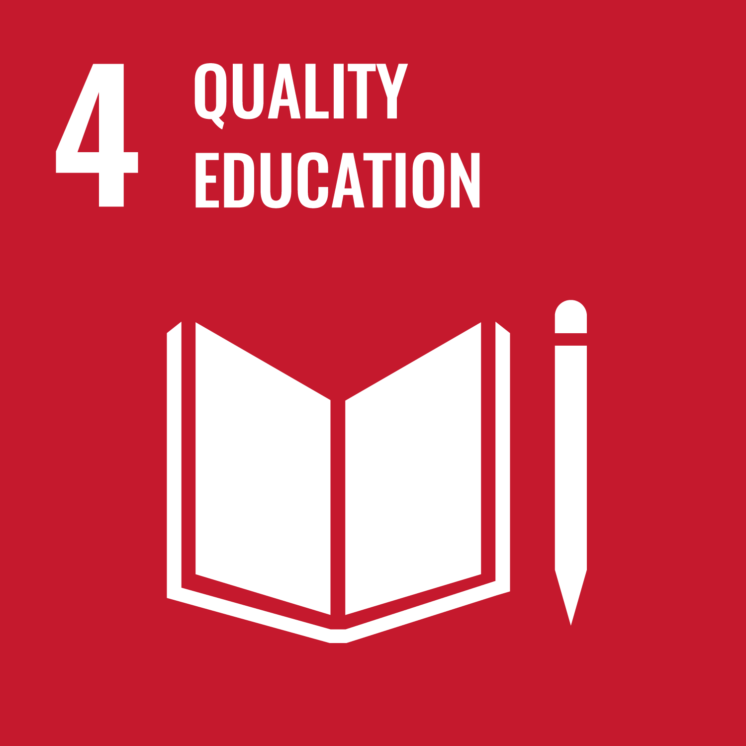 United Nations Sustainable Development Goal 4 icon